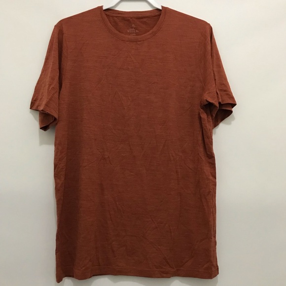 Woolx Other - WoolX Men's Crew Neck T-Shirt in Rust Brown Size L